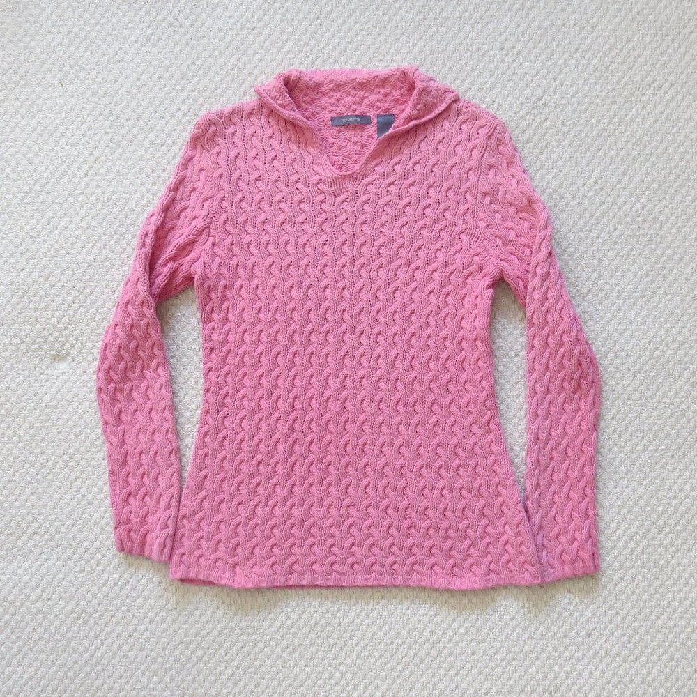 Liz Claiborne Coral Pink Tunic Sweater Size M EUC